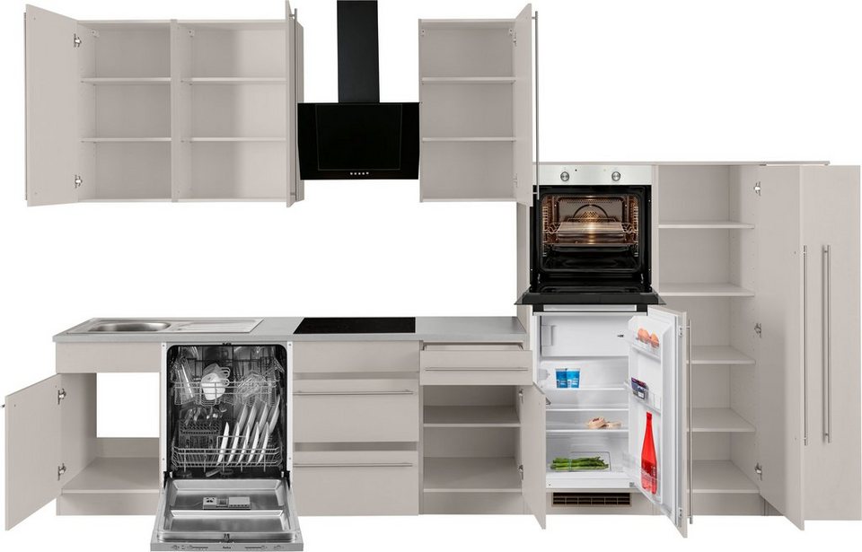 wiho Küchen Küchenzeile Chicago, mit E-Geräten, Breite 360 cm – Image 4