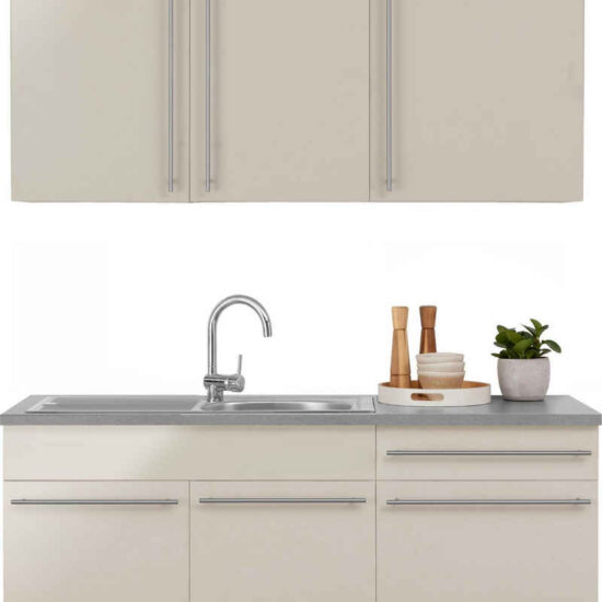 wiho Küchen Küchenzeile Chicago, mit E-Geräten, Breite 220 cm – Image 6