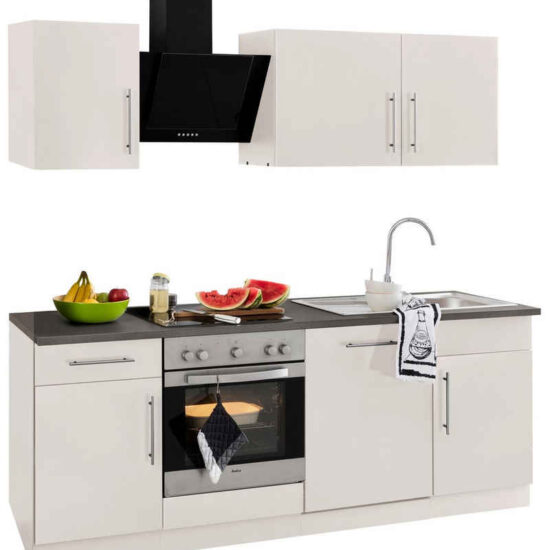 wiho Küchen Küchenzeile Chicago, mit E-Geräten, Breite 220 cm – Image 7