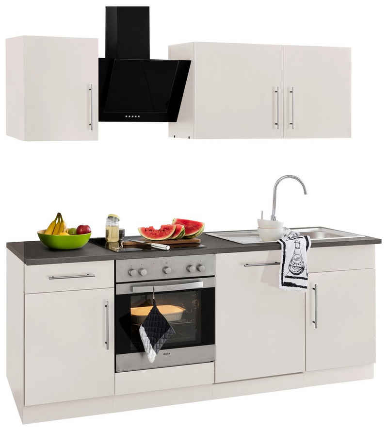 wiho Küchen Küchenzeile Chicago, mit E-Geräten, Breite 220 cm – Image 7