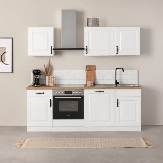 wiho Küchen Küchenzeile Erla, mit Hanseatic-E-Geräten, Breite 220 cm, extra kurze Lieferzeit – Image 2