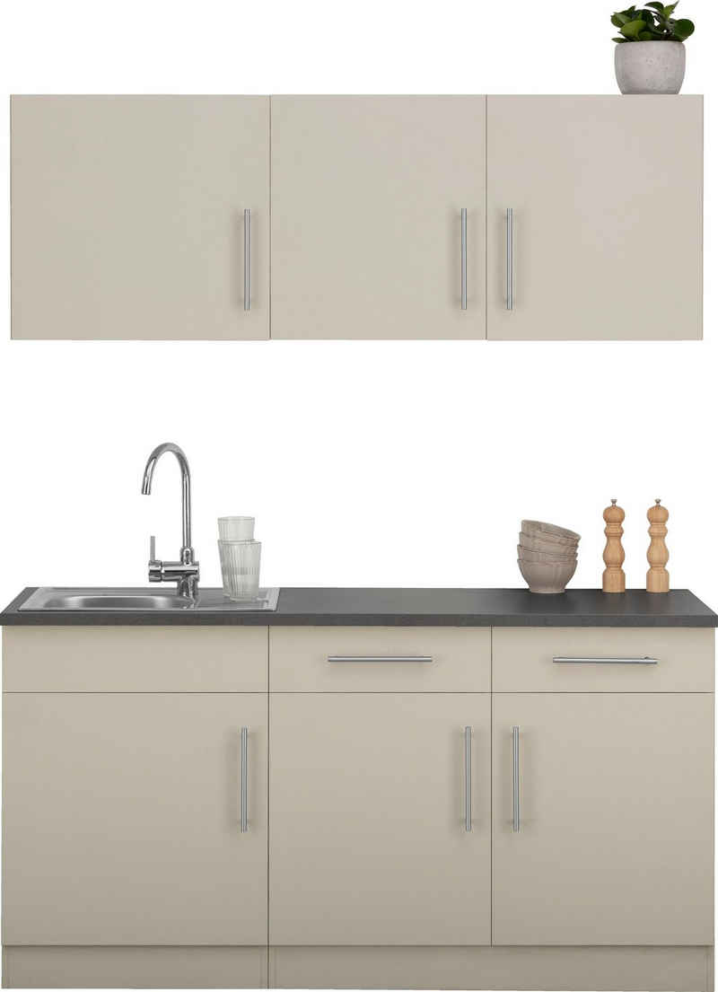 wiho Küchen Pantryküche Cali, ohne E-Geräte, Breite 160 cm – Image 1