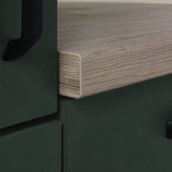 wiho Küchen Winkelküche "Simi", mit verstellbaren Füßen, wahlweise mit E-Geräten, Soft-Close-Funktion in Schubkästen & Auszügen, Stellbreite 285/175 cm – Image 3