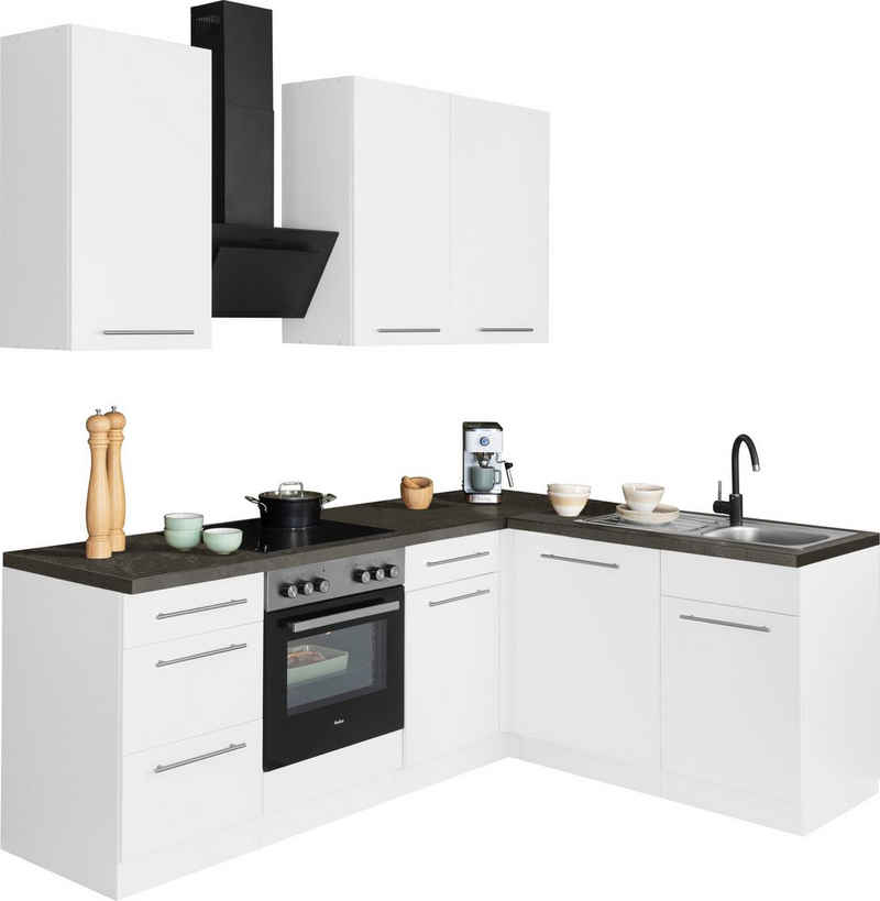 wiho Küchen Winkelküche Unna, mit E-Geräten, Stellbreite 220 x 170 cm – Image 1