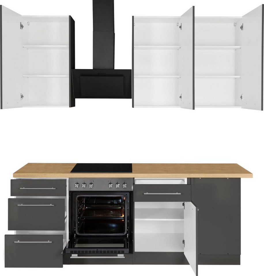 wiho Küchen Winkelküche Unna, mit E-Geräten, Stellbreite 220 x 170 cm – Image 3